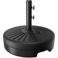 Easthome Heavy Duty Fillable Patio Umbrella Base with Dual-Lock System, Holds up to 81.5 lbs for 7-12FT Market Umbrella, Sand/Water Weighted Stand for Outdoor, Fits 1.5" & 1.9" Pole