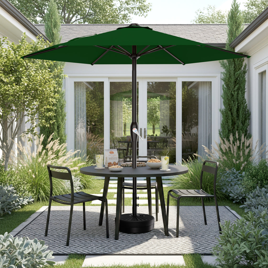 Easthome 7.5' Patio Umbrella Outdoor Table Market Umbrella with Smooth Crank handle, 6 Ribs, Backyard, Poolside, Garden