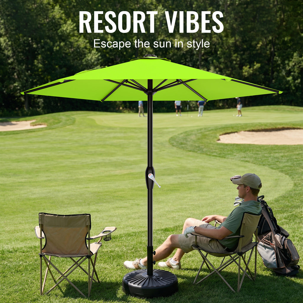 Easthome 7.5' Patio Umbrella Outdoor Table Market Umbrella with Smooth Crank handle, 6 Ribs, Backyard, Poolside, Garden