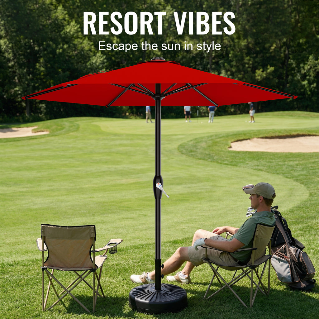Easthome 7.5' Patio Umbrella Outdoor Table Market Umbrella with Smooth Crank handle, 6 Ribs, Backyard, Poolside, Garden