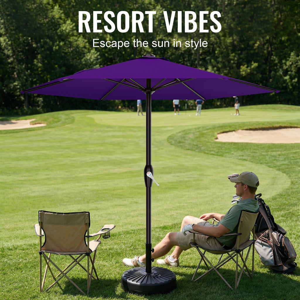 Easthome 7.5' Patio Umbrella Outdoor Table Market Umbrella with Smooth Crank handle, 6 Ribs, Backyard, Poolside, Garden